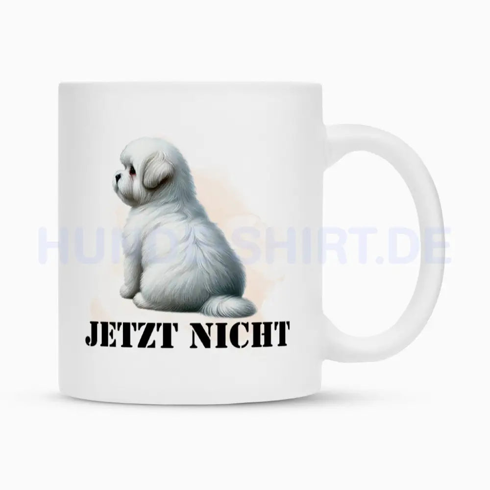 Tasse "Coton de Tuléar - JETZT NICHT" Weiß – hunde-shirt.de