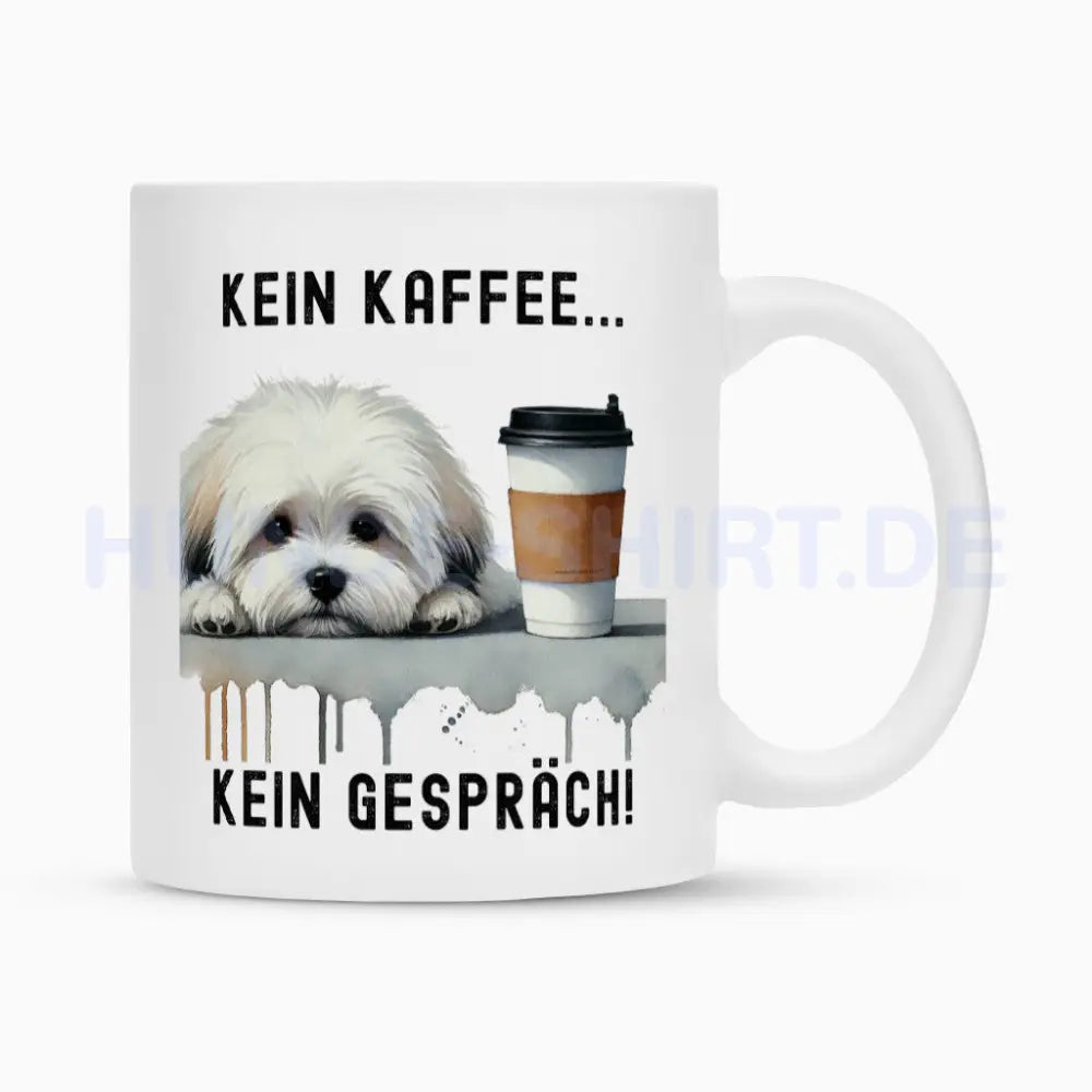 Tasse "Coton de Tuléar - Kein Kaffee..." Weiß – hunde-shirt.de