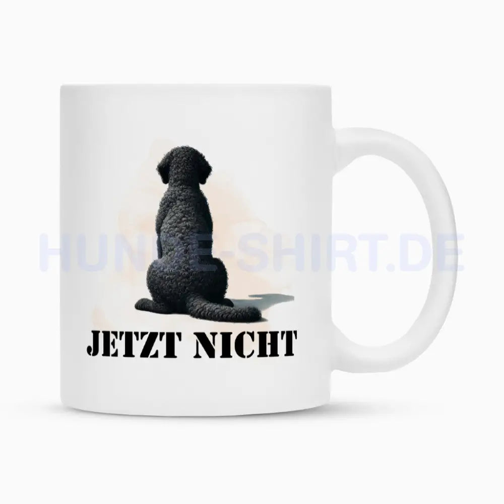 Tasse "Curly Coated Retriever - JETZT NICHT" Weiß – hunde-shirt.de