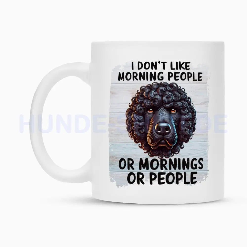 Tasse "Curly Coated Retriever - Morning People" – hunde-shirt.de