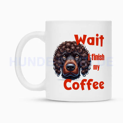 Tasse "Curly Coated Retriever - Wait..." – hunde-shirt.de