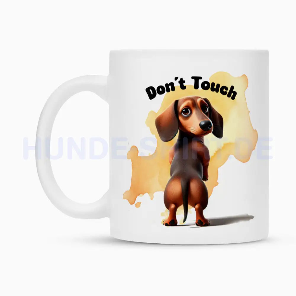 Tasse "Dackel - Don´t touch" – hunde-shirt.de