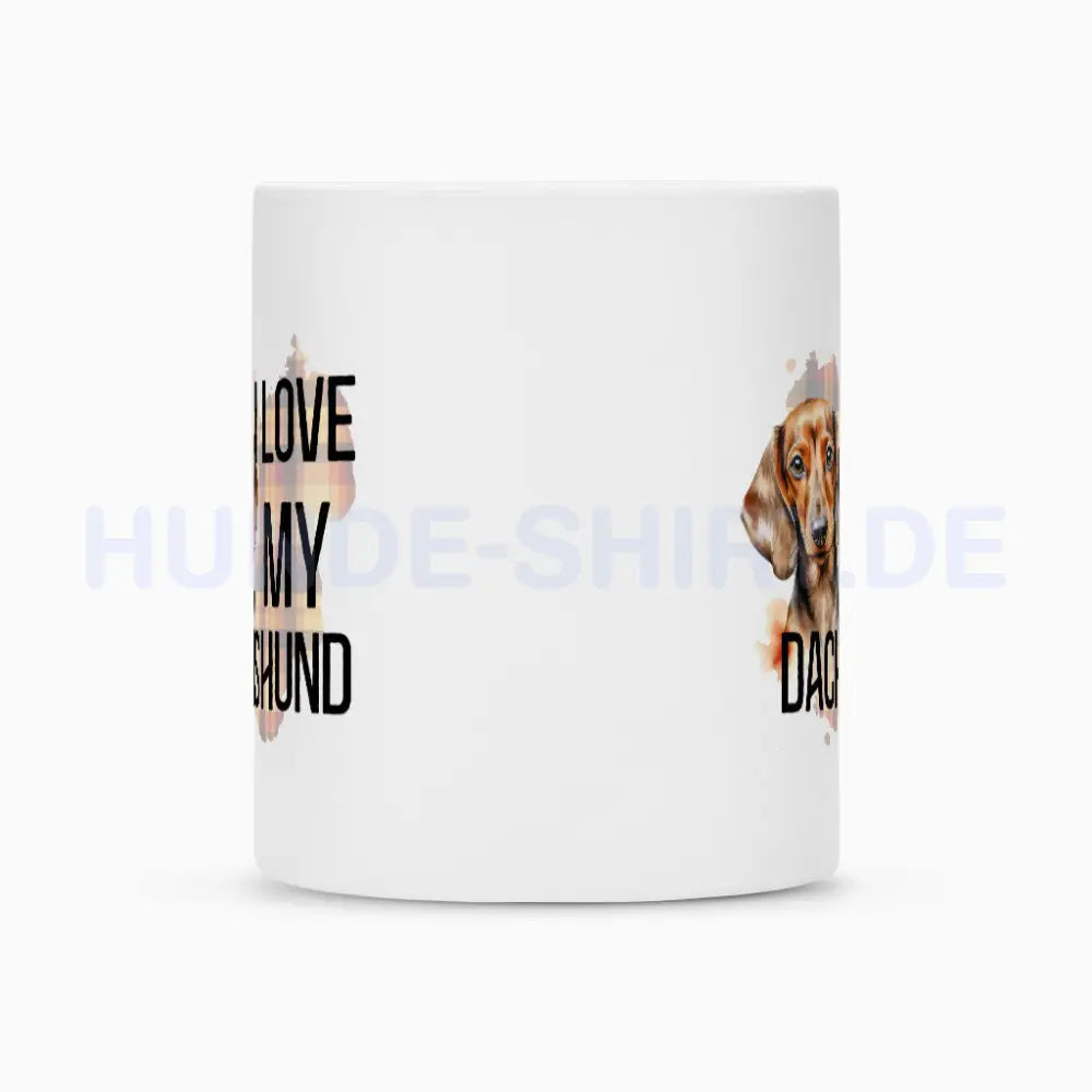 Tasse "Dackel - I love my..." – hunde-shirt.de