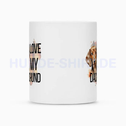 Tasse "Dackel - I love my..." – hunde-shirt.de