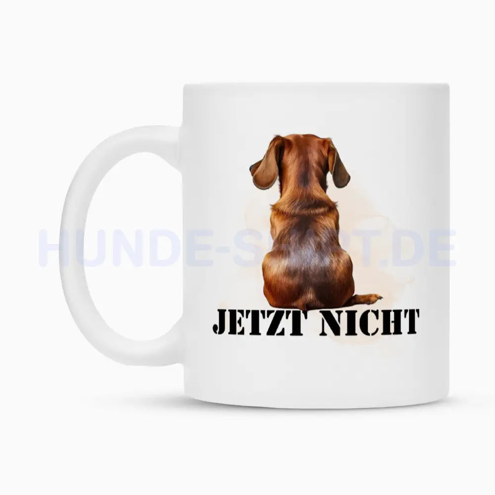 Tasse "Dackel - JETZT NICHT" – hunde-shirt.de