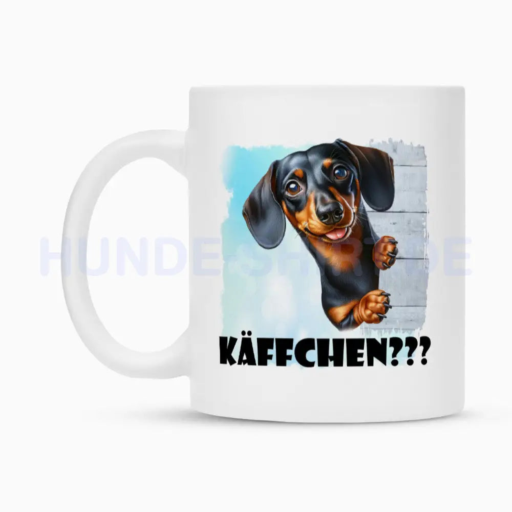 Tasse "Dackel - Käffchen???" – hunde-shirt.de