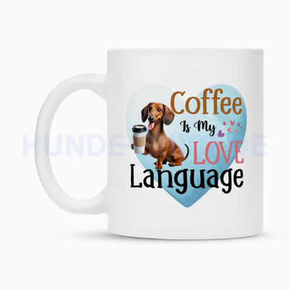 Tasse "Dackel - Love Language" – hunde-shirt.de