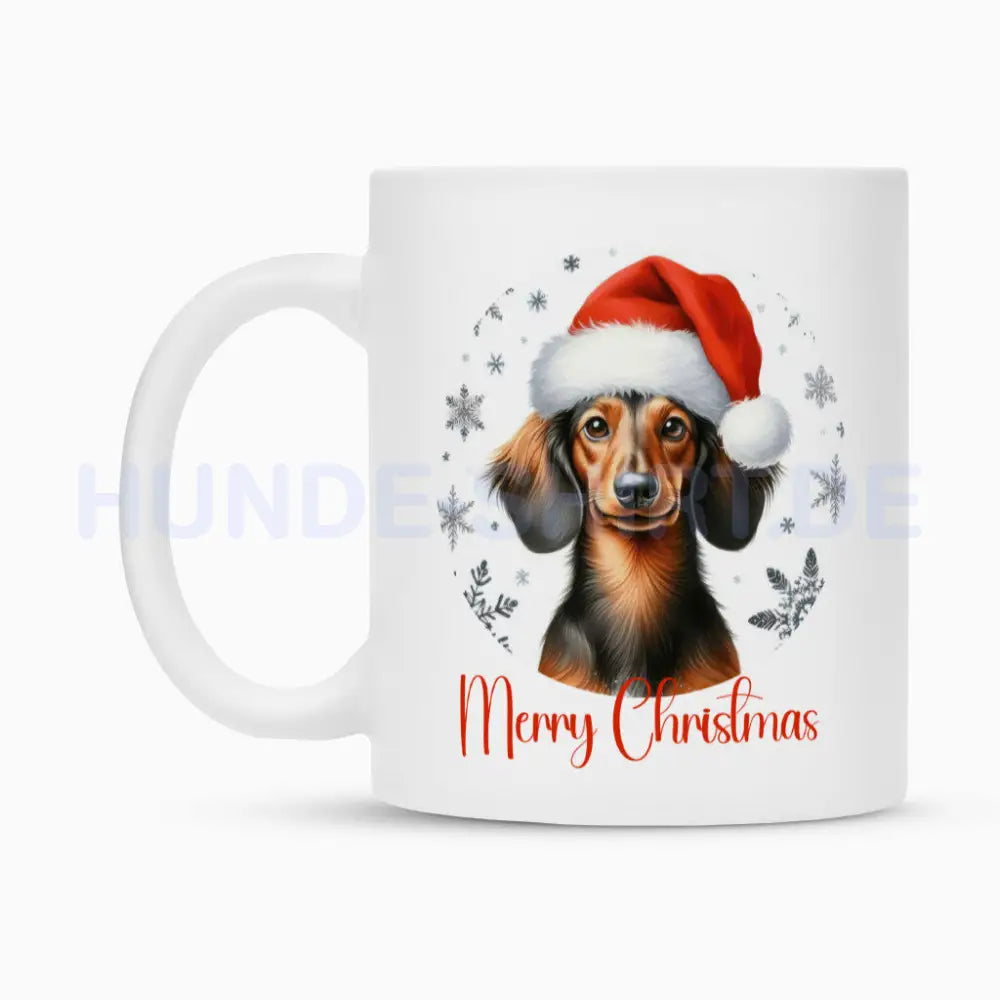 Tasse "Dackel - Merry Christmas" – hunde-shirt.de