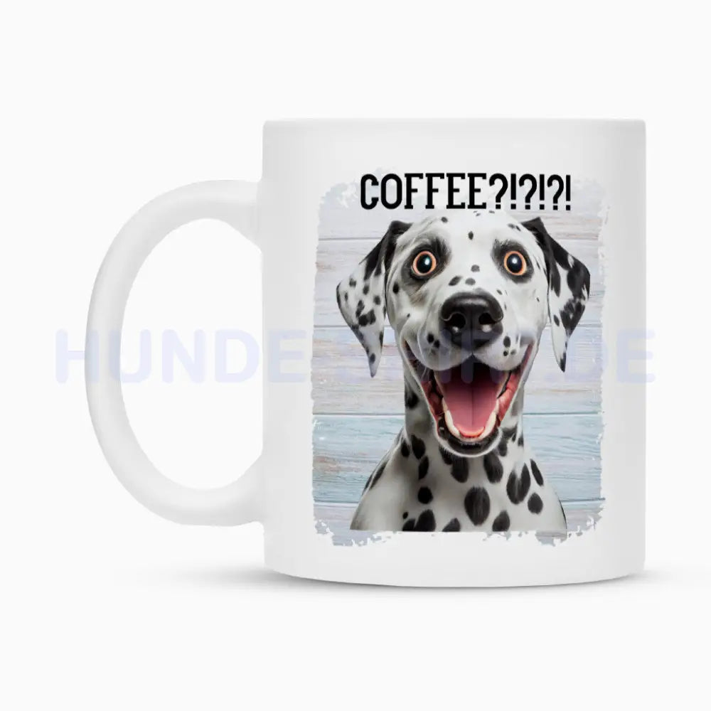 Tasse "Dalmatiner - Coffee?!" – hunde-shirt.de