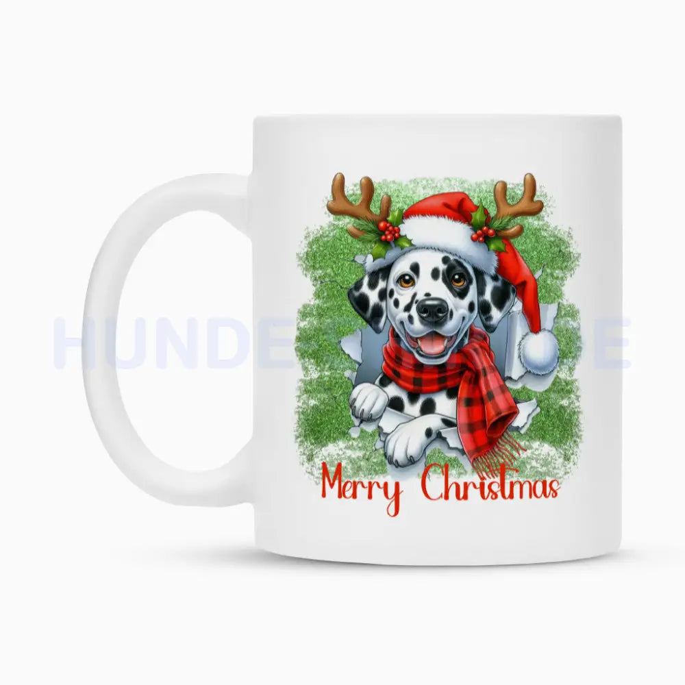 Tasse "Dalmatiner - Funny Christmas" – hunde-shirt.de