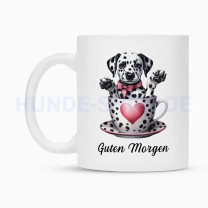 Tasse "Dalmatiner - Guten Morgen" – hunde-shirt.de