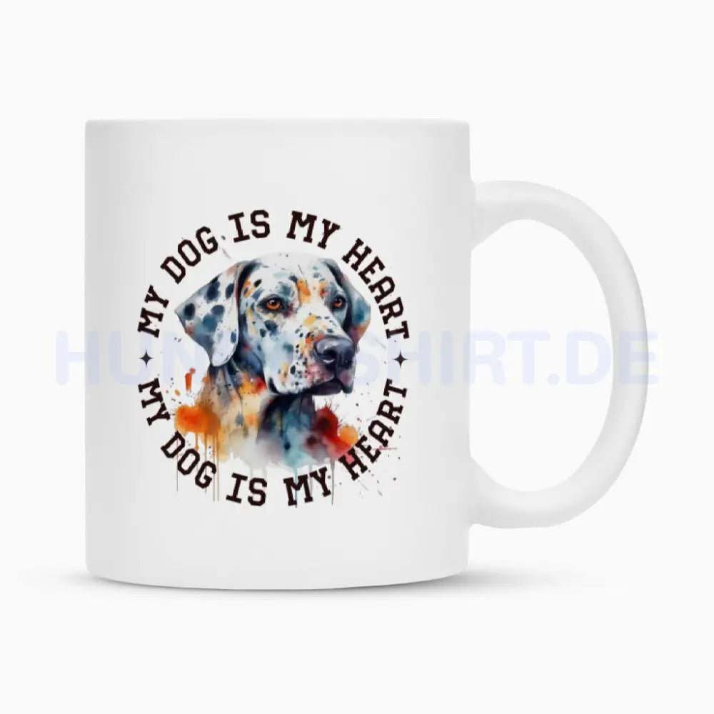 Tasse "Dalmatiner HEART" Weiß – hunde-shirt.de