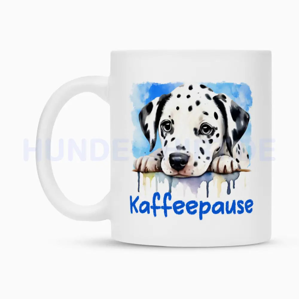 Tasse "Dalmatiner - Kaffeepause" – hunde-shirt.de