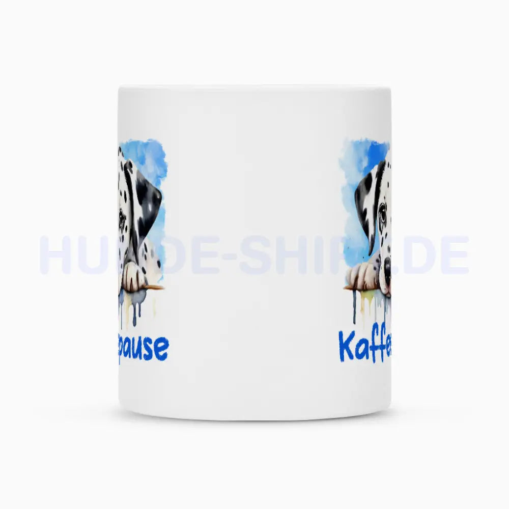 Tasse "Dalmatiner - Kaffeepause" – hunde-shirt.de