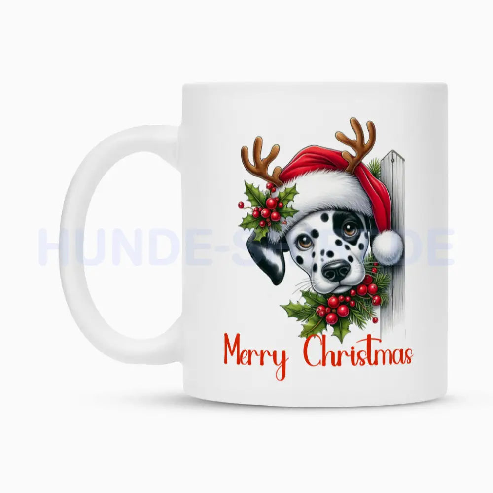 Tasse "Dalmatiner - Merry Christmas" – hunde-shirt.de