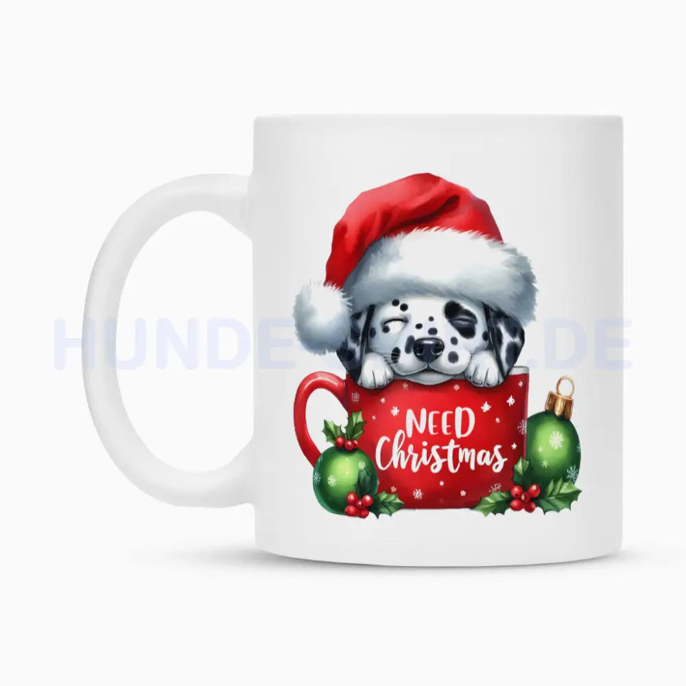 Tasse "Dalmatiner - Need Christmas" – hunde-shirt.de