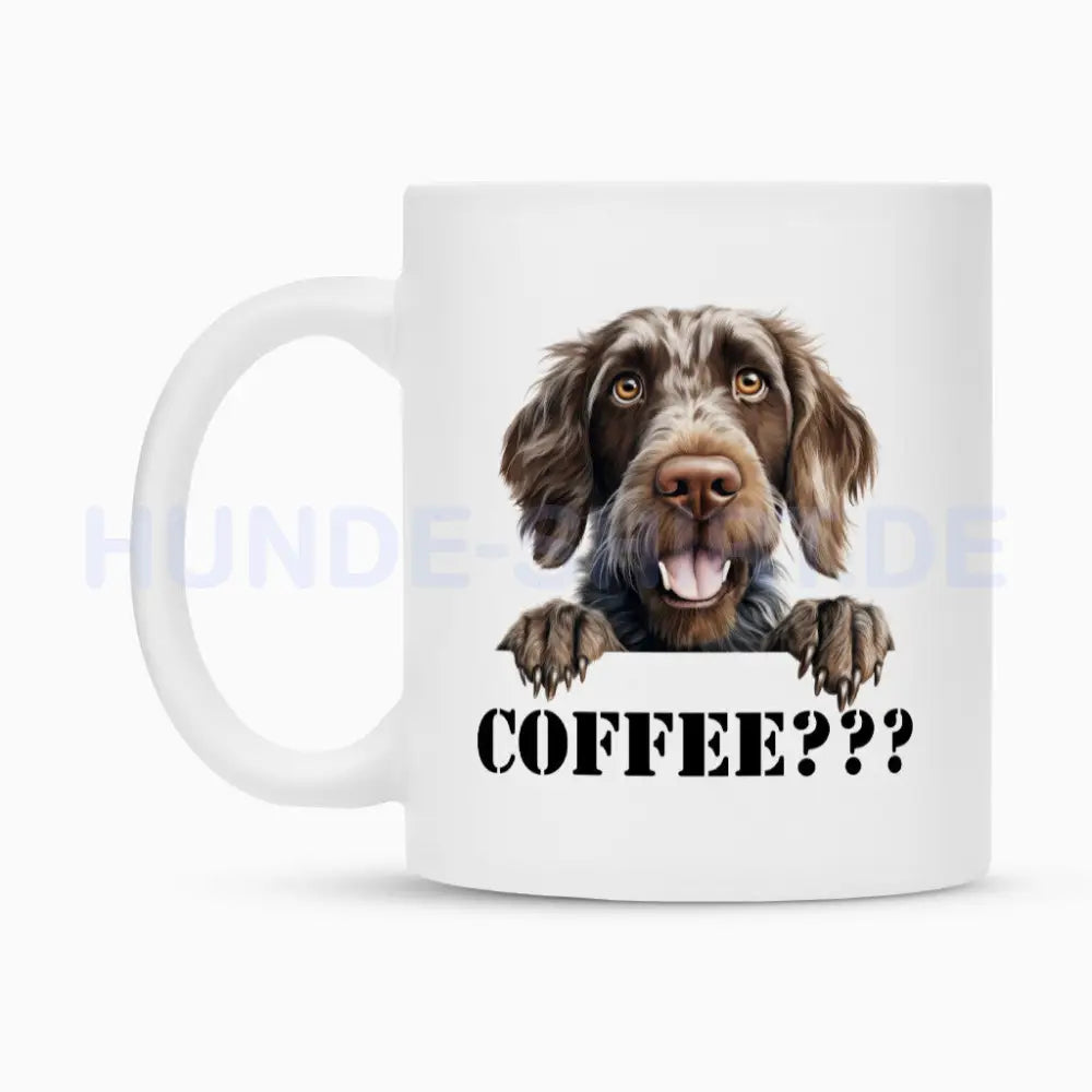 Tasse "Deutsch Drahthaar - Coffee???" – hunde-shirt.de