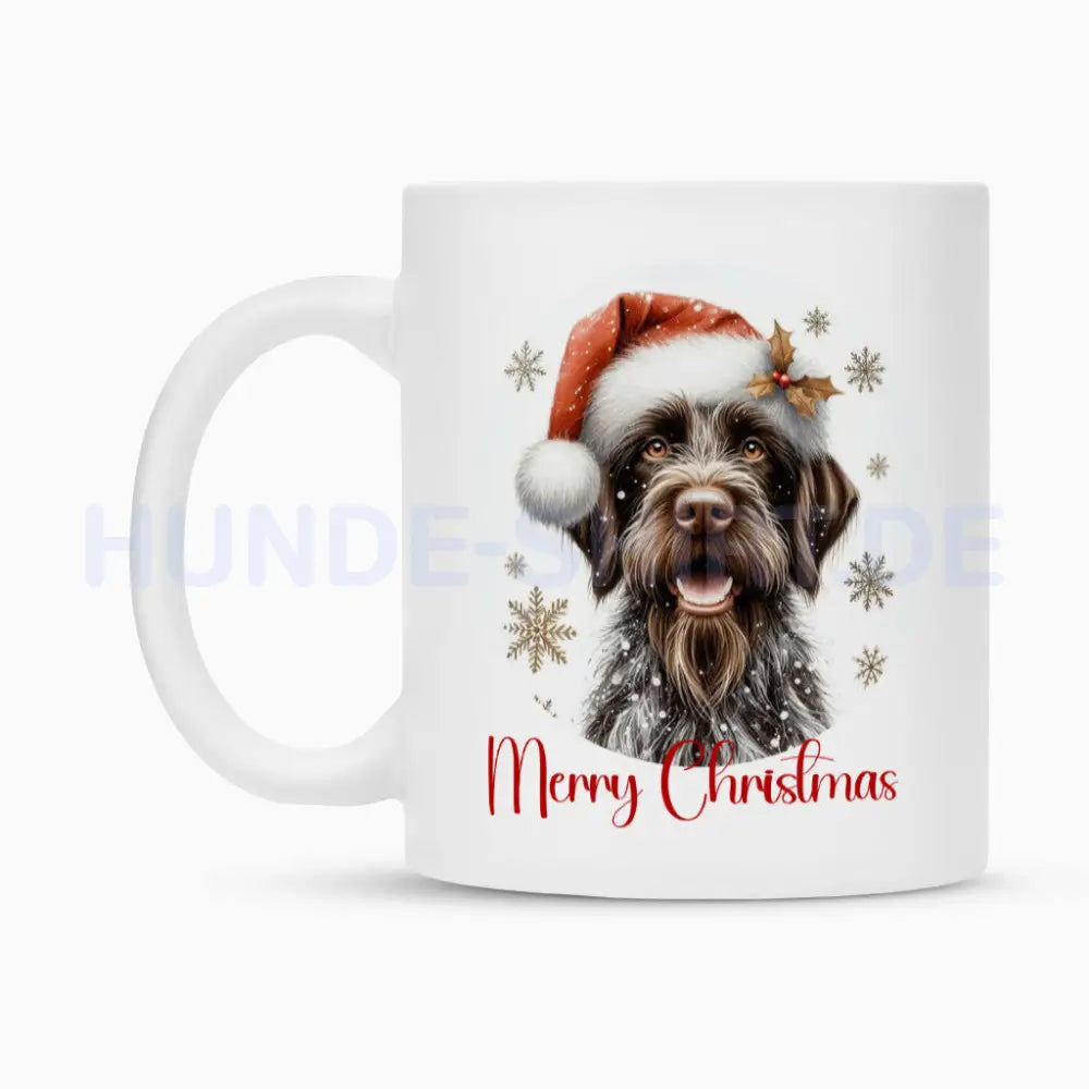 Tasse "Deutsch Drahthaar - Merry Christmas" – hunde-shirt.de