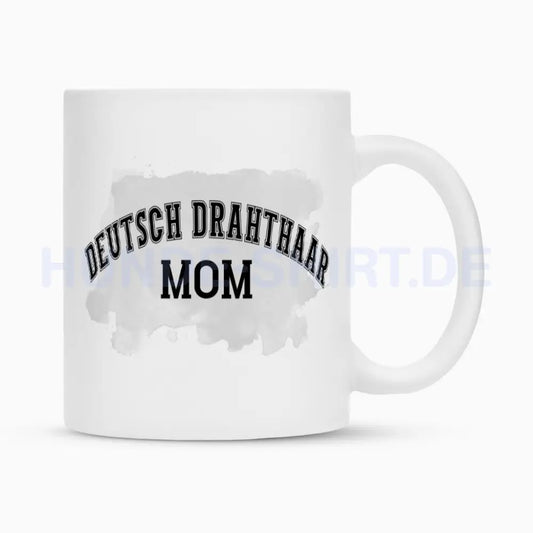 Tasse "Deutsch Drahthaar - MOM" Weiß – hunde-shirt.de