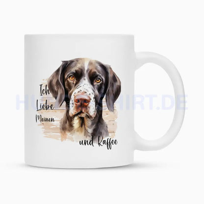 Tasse "Deutsch Kurzhaar - Ich liebe..." Weiß – hunde-shirt.de