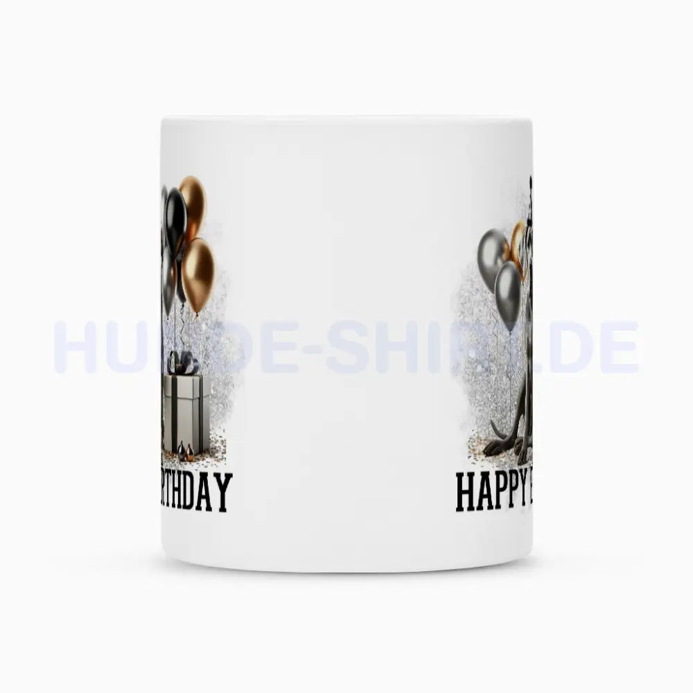 Tasse "Deutsche Dogge - Happy Birthday 3" – hunde-shirt.de