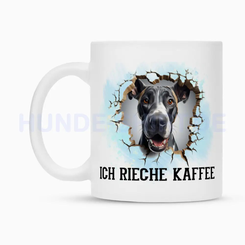 Tasse "Deutsche Dogge - Ich rieche Kaffee" – hunde-shirt.de