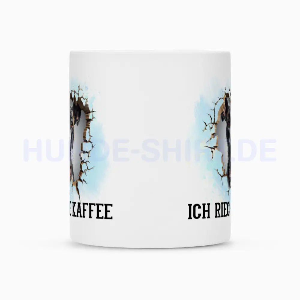 Tasse "Deutsche Dogge - Ich rieche Kaffee" – hunde-shirt.de