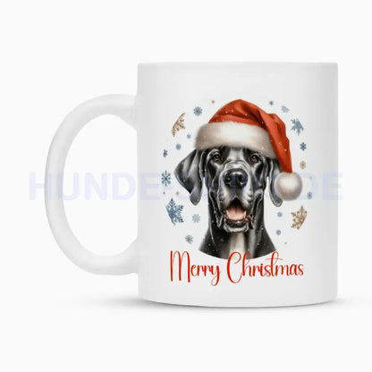 Tasse "Deutsche Dogge - Merry Christmas" – hunde-shirt.de