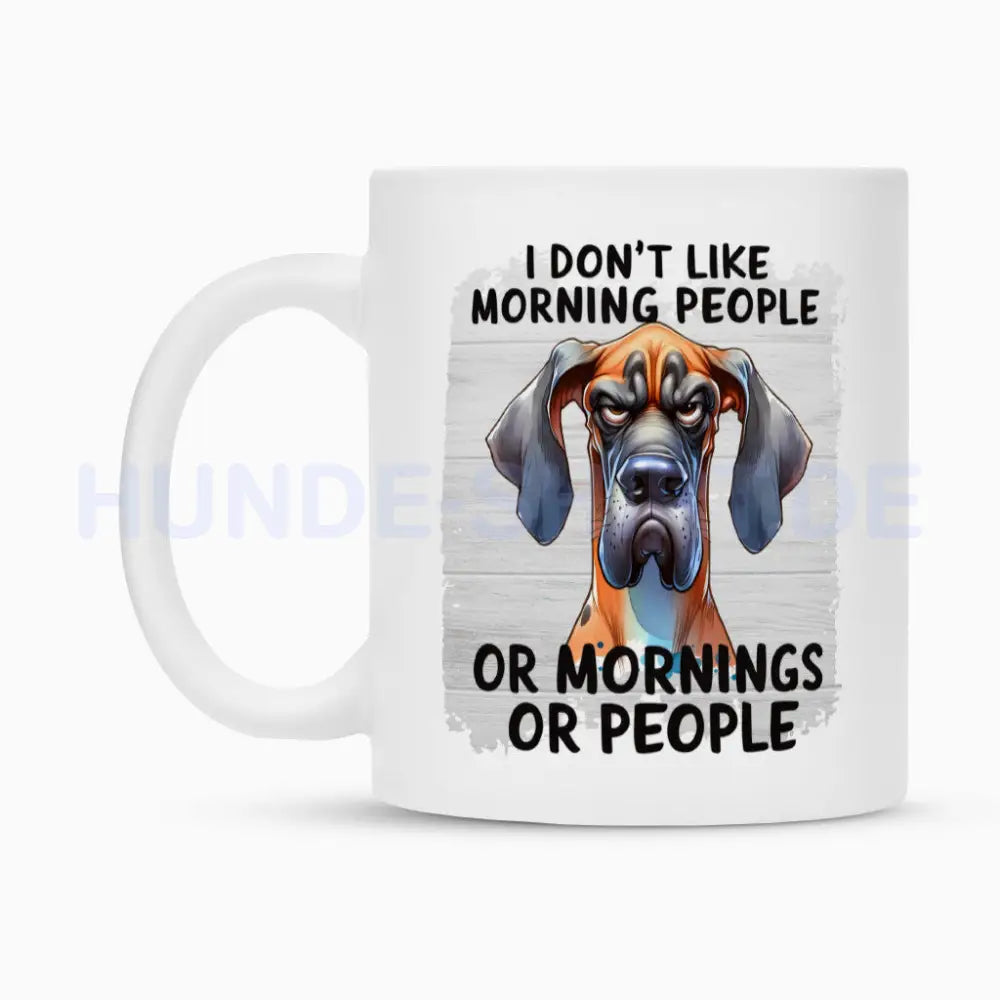 Tasse "Deutsche Dogge - Morning People" – hunde-shirt.de