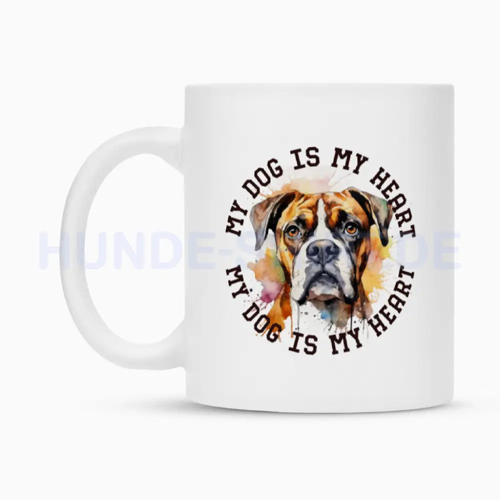 Tasse "Deutscher Boxer HEART" – hunde-shirt.de