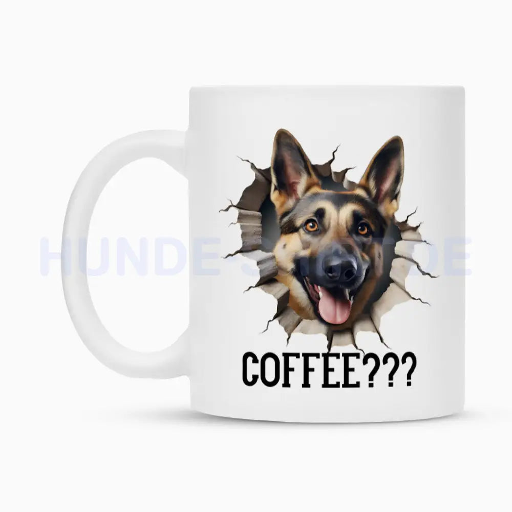 Tasse "Deutscher Schäferhund - Coffee???" – hunde-shirt.de