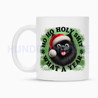 Tasse "Deutscher Spitz ( schwarz ) - HO HO..." – hunde-shirt.de