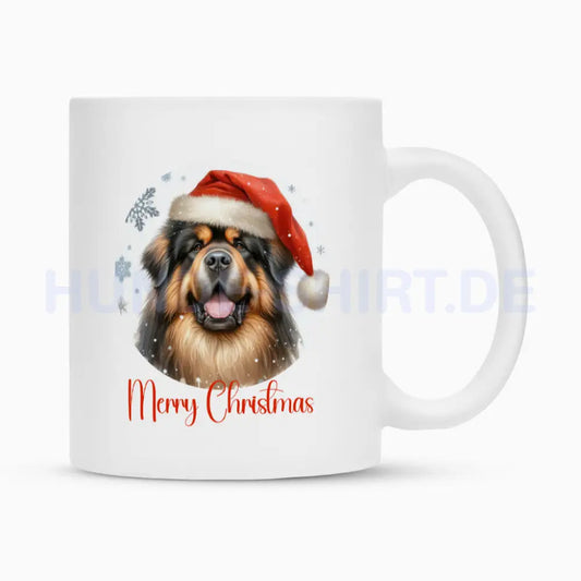 Tasse "Do Khyi / Tibetmastiff - Merry Christmas" Weiß – hunde-shirt.de