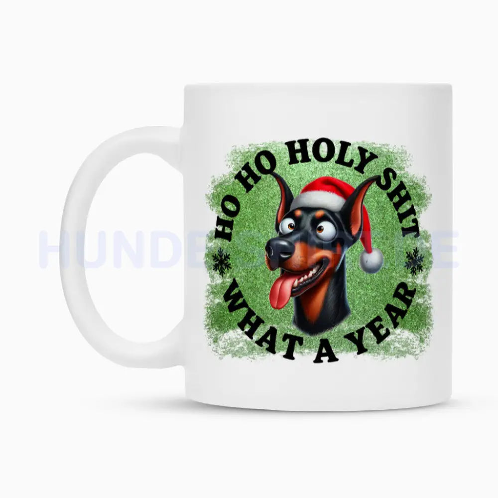 Tasse "Dobermann - HO HO..." – hunde-shirt.de