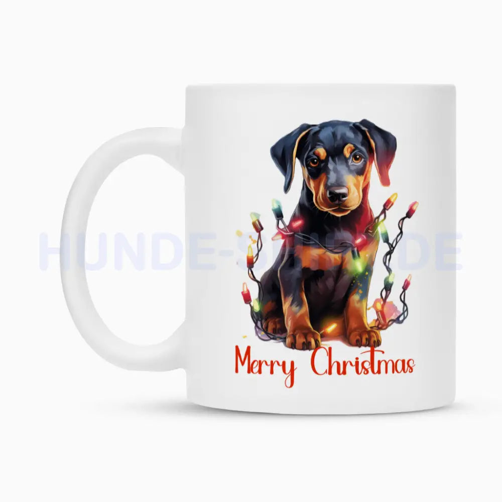 Tasse "Dobermann - Puppy Christmas" – hunde-shirt.de