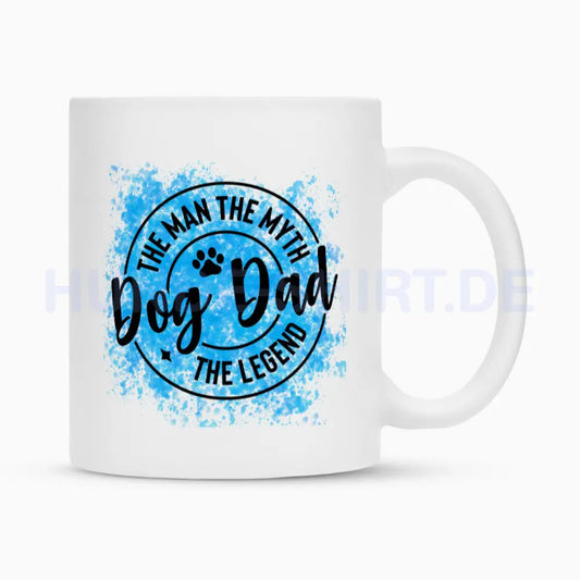 Tasse "DOG DAD..." Weiß – hunde-shirt.de