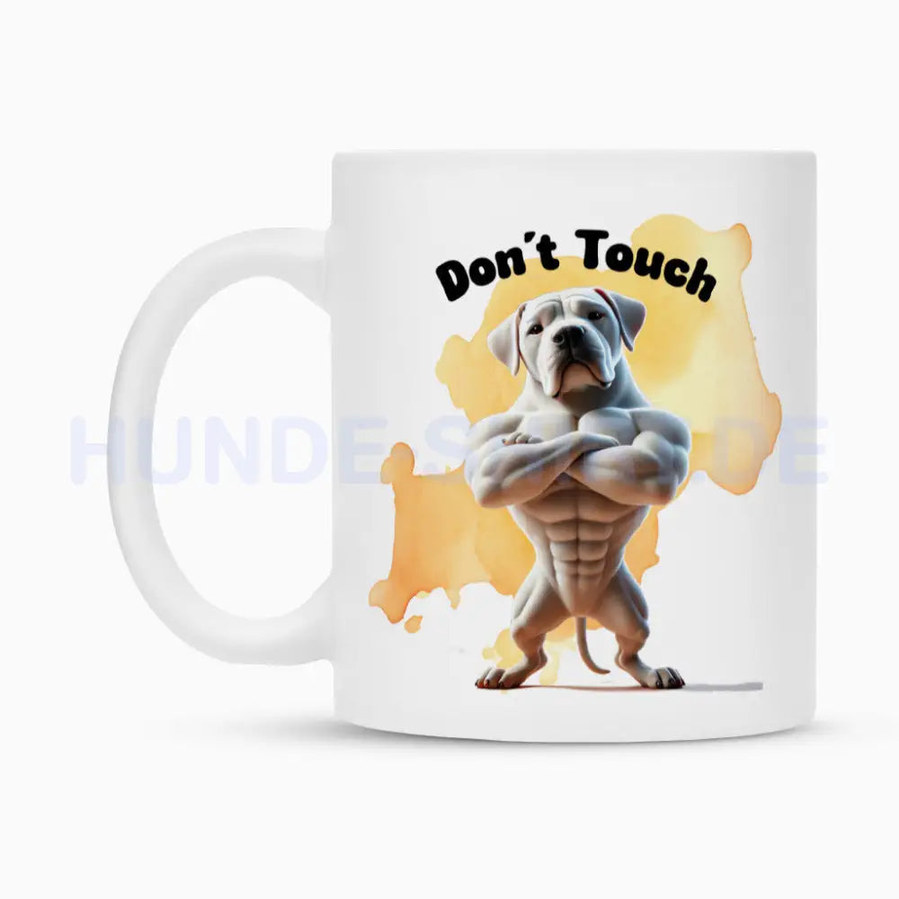 Tasse "Dogo Argentino - Don´t touch" – hunde-shirt.de