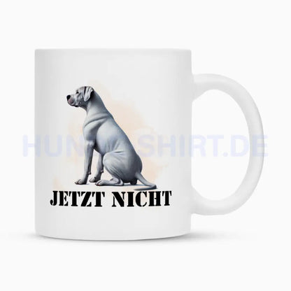 Tasse "Dogo Argentino - JETZT NICHT" Weiß – hunde-shirt.de