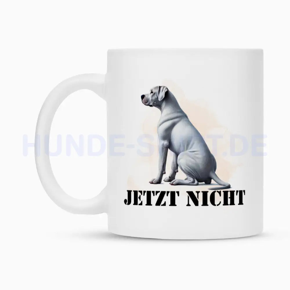 Tasse "Dogo Argentino - JETZT NICHT" – hunde-shirt.de