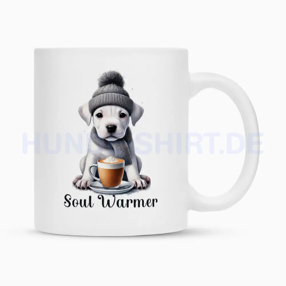 Tasse "Dogo Argentino - Soul Warmer" Weiß – hunde-shirt.de