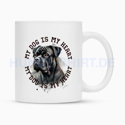 Tasse "Dogo Canario HEART" Weiß – hunde-shirt.de