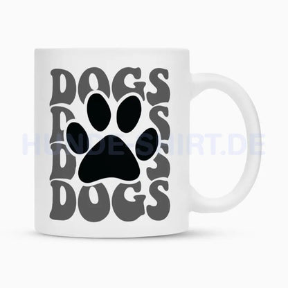 Tasse "DOGS" Weiß – hunde-shirt.de