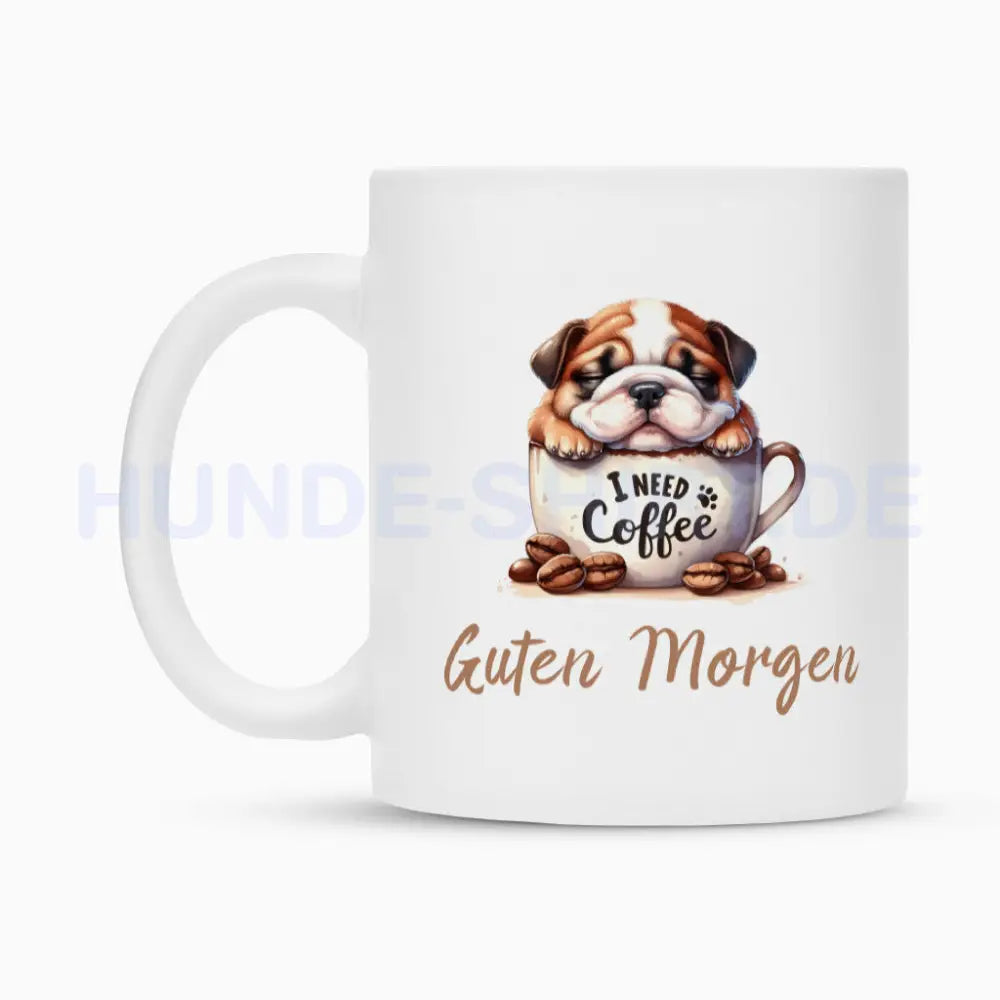 Tasse "Englisch Bulldog - Guten Morgen" – hunde-shirt.de