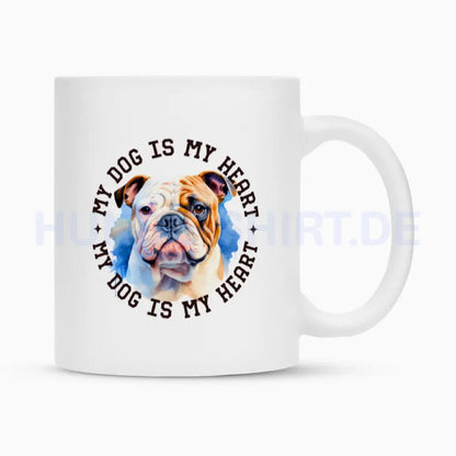 Tasse "Englische Bulldogge" Weiß – hunde-shirt.de