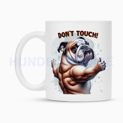 Tasse "English Bulldog - Don`t touch" – hunde-shirt.de