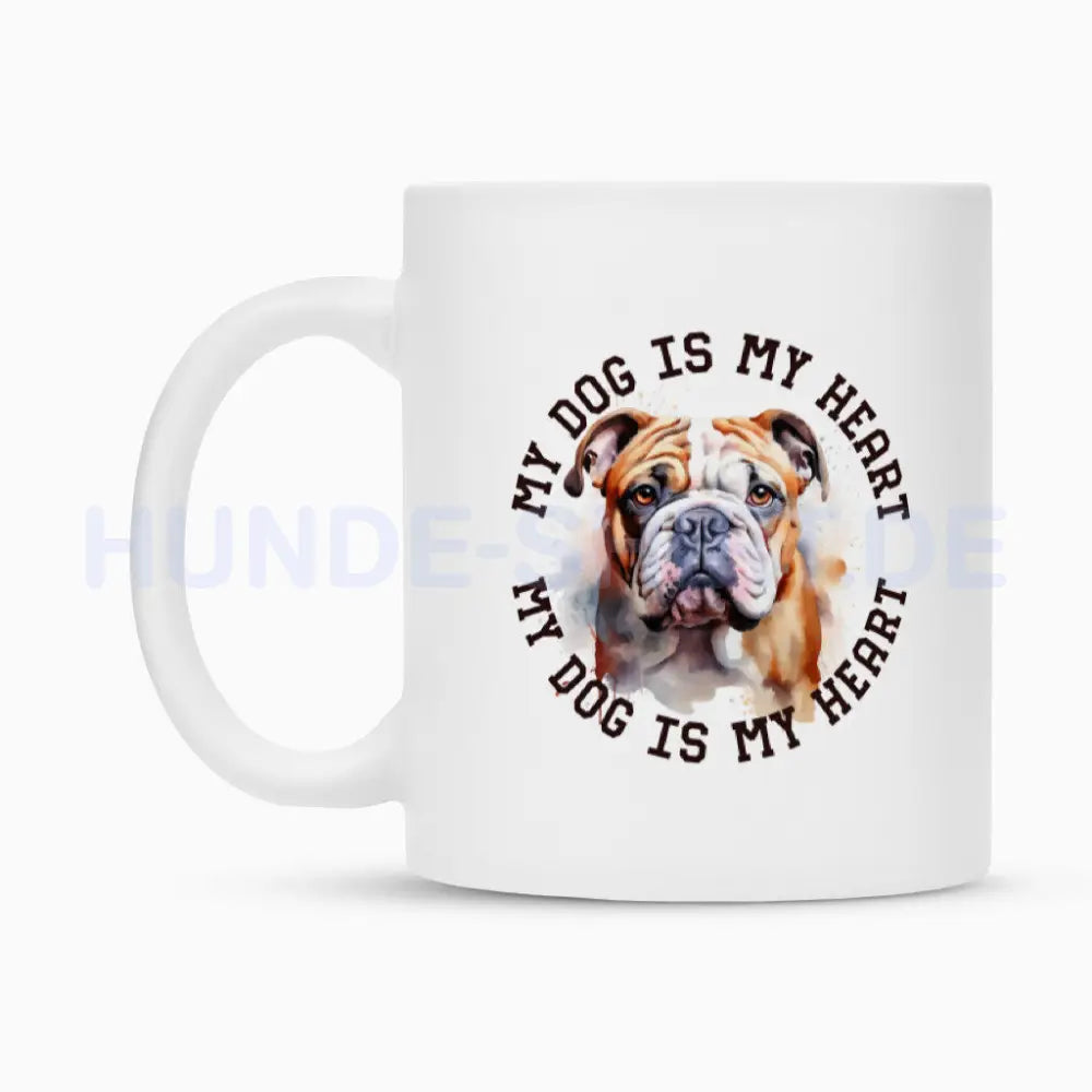 Tasse "English Bulldog HEART" – hunde-shirt.de