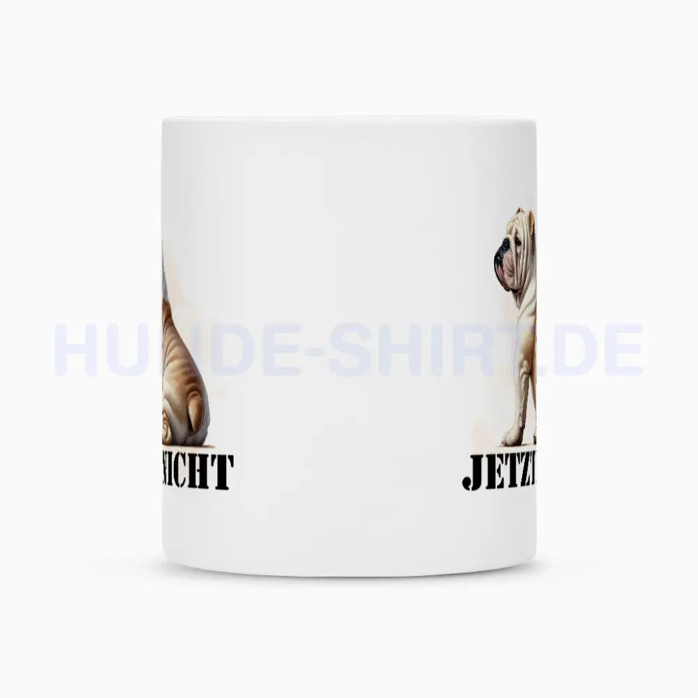 Tasse "English Bulldog - JETZT NICHT" – hunde-shirt.de