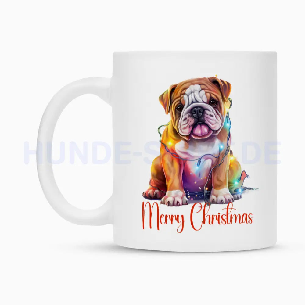 Tasse "English Bulldog - Merry Christmas" – hunde-shirt.de