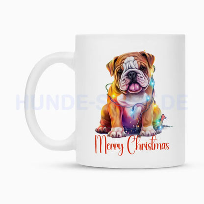 Tasse "English Bulldog - Merry Christmas" – hunde-shirt.de