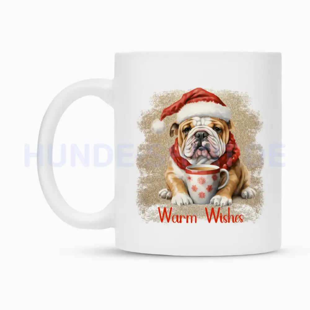 Tasse "English Bulldog - Warm Wishes" – hunde-shirt.de